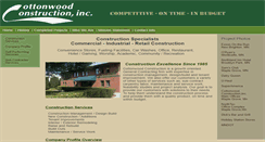 Desktop Screenshot of cottonwoodconstructioninc.com