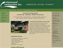 Tablet Screenshot of cottonwoodconstructioninc.com
